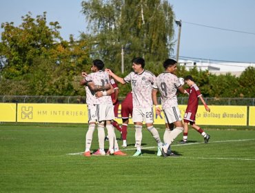 La Roja sub-17 goleó a Qatar en su tercer partido de la gira de amistosos de preparación para el Mundial