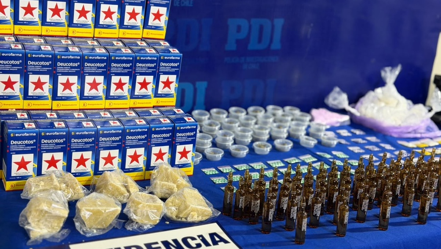 PDI detiene a líderes de banda "Los Tomates" e incauta fentanilo en La Pintana