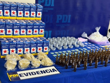 PDI detiene a líderes de banda "Los Tomates" e incauta fentanilo en La Pintana