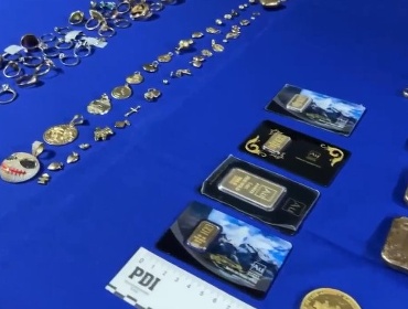 Operación Pantera: PDI incauta más de 3 kilos de oro avaluados en $294 millones