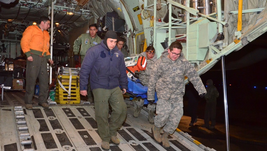 C-130 Hércules de la FACH concretó evacuación aeromédica desde la Antártica