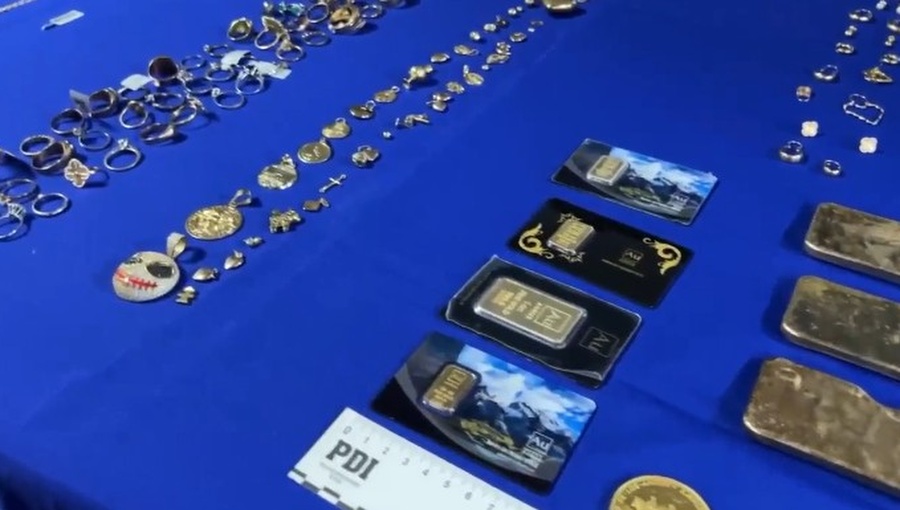 Operación Pantera: PDI incauta más de 3 kilos de oro avaluados en $294 millones