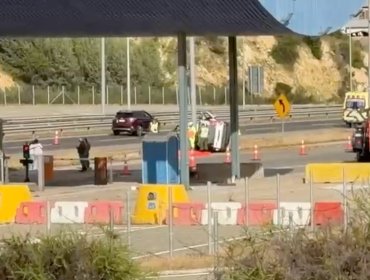 Fatal accidente de tránsito en Quilpué: hombre y mujer pierden la vida al volcar su automóvil en Ruta 60 CH