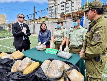 Incautan casi una tonelada de marihuana y detienen a tres personas en Antofagasta