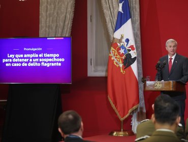 Presidente Kast promulga ley que amplía hasta 24 horas el plazo de detención por flagrancia para Carabineros y PDI