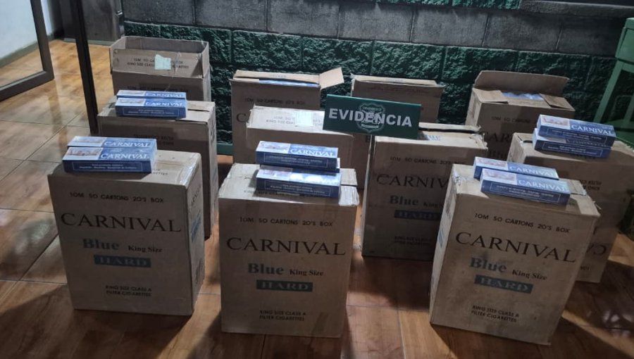 Incautan 11 mil cajetillas de cigarrillos de contrabando en La Ligua: tres detenidos