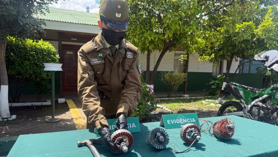 Detienen en San Joaquín a hombre que robaba motores de scooters eléctricos para vender su cobre y comprar droga