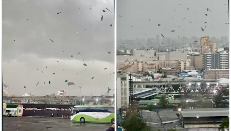 Dirección Meteorológica de Chile confirma que fenómeno registrado en Estación Central fue un tornado de categoría F0