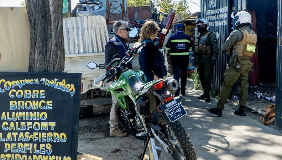Operativo en sector Belloto 2.000 de Quilpué deja cinco detenidos: cuatro por receptación y uno con orden judicial vigente