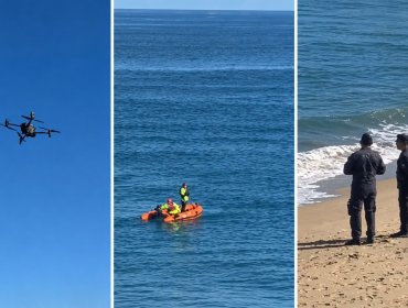 De aniversario de matrimonio a tragedia: sigue la búsqueda de hombre desaparecido en la playa Las Salinas de Viña del Mar