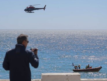 Por aire, mar, tierra y bajo el agua: inician quinta jornada de búsqueda de hombre desaparecido en playa de Viña del Mar
