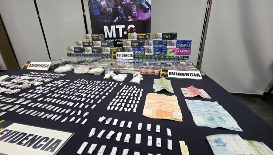 Detienen a 10 personas por delitos asociados al tráfico de drogas y al contrabando en Lo Barnechea