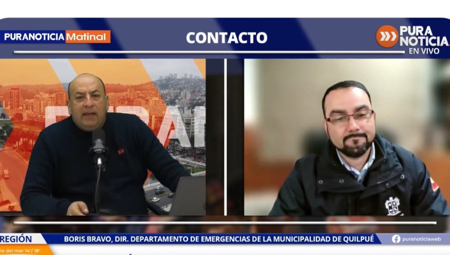 Director de Emergencias de Quilpué y posibles contingencias por las lluvias: "Hicimos un llamado fuertemente a Chilquinta por los cortes de energía"
