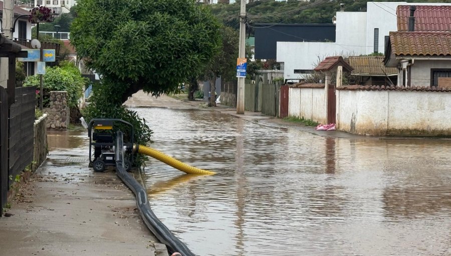 Zapallar reportó vientos de hasta 60 kilómetros por hora durante el sistema frontal