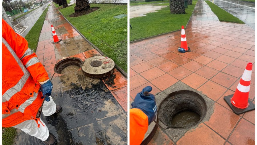 Sistema de aguas servidas colapsó en recta Las Salinas y encendió las alertas en Viña del Mar