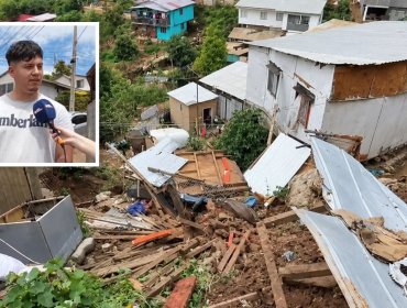 ''Quedamos con lo puesto, perdimos todo'': la dramática historia de la familia afectada por el colapso de su casa en Viña del Mar