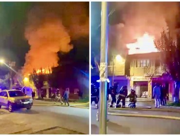 Incendio que afectó a tres viviendas en La Calera dejó 30 damnificados y dos lesionados