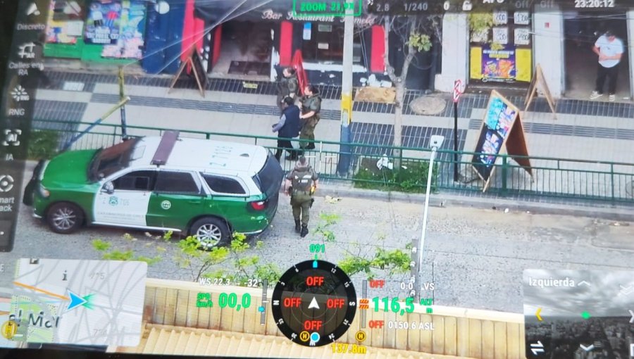 Operativo «Ronda Impacto» en Viña del Mar deja 22 detenidos y masivos decomisos en el sector céntrico
