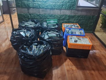 Carabineros incauta 142 mil cigarrillos de contrabando en La Ligua y detiene a tres sujetos