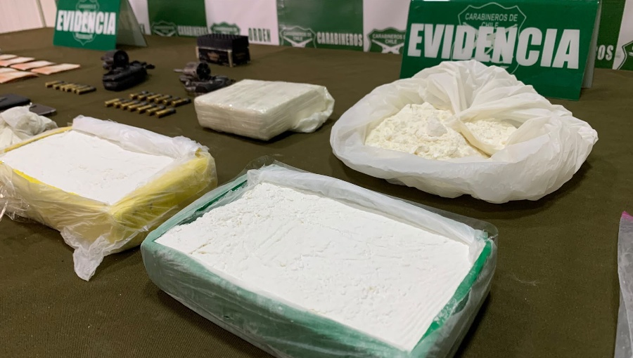 Decomisan más de 3 kilos de cocaína avaluados en $62 millones y detienen a dos sujetos en Coyhaique