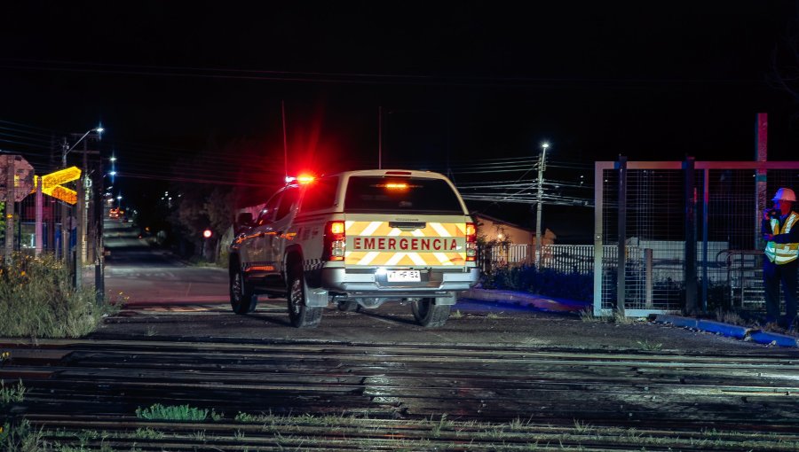 Realizan pruebas de tránsito de vehículos de emergencia en cruce ferroviario El Belloto en Quilpué