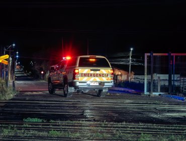 Realizan pruebas de tránsito de vehículos de emergencia en cruce ferroviario El Belloto en Quilpué