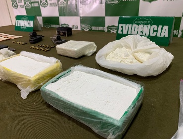 Decomisan más de 3 kilos de cocaína avaluados en $62 millones y detienen a dos sujetos en Coyhaique