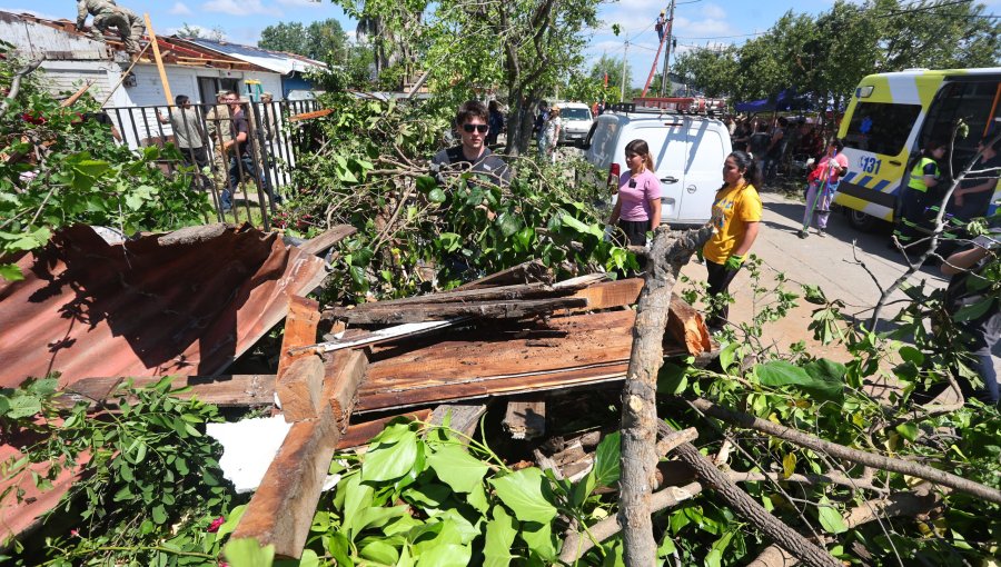 92 viviendas con daños de distinta magnitud en Requínoa tras tornado: anuncian entrega de subsidio