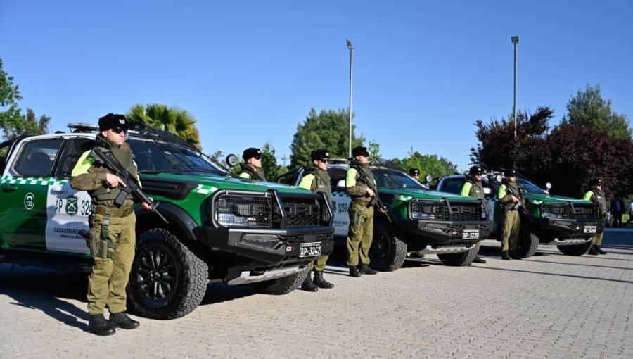 Cinco nuevos vehículos blindados de Carabineros reforzarán el control fronterizo en la Macrozona Norte
